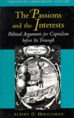 Cover of The Passions and the Interests