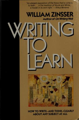 Cover of Writing to Learn